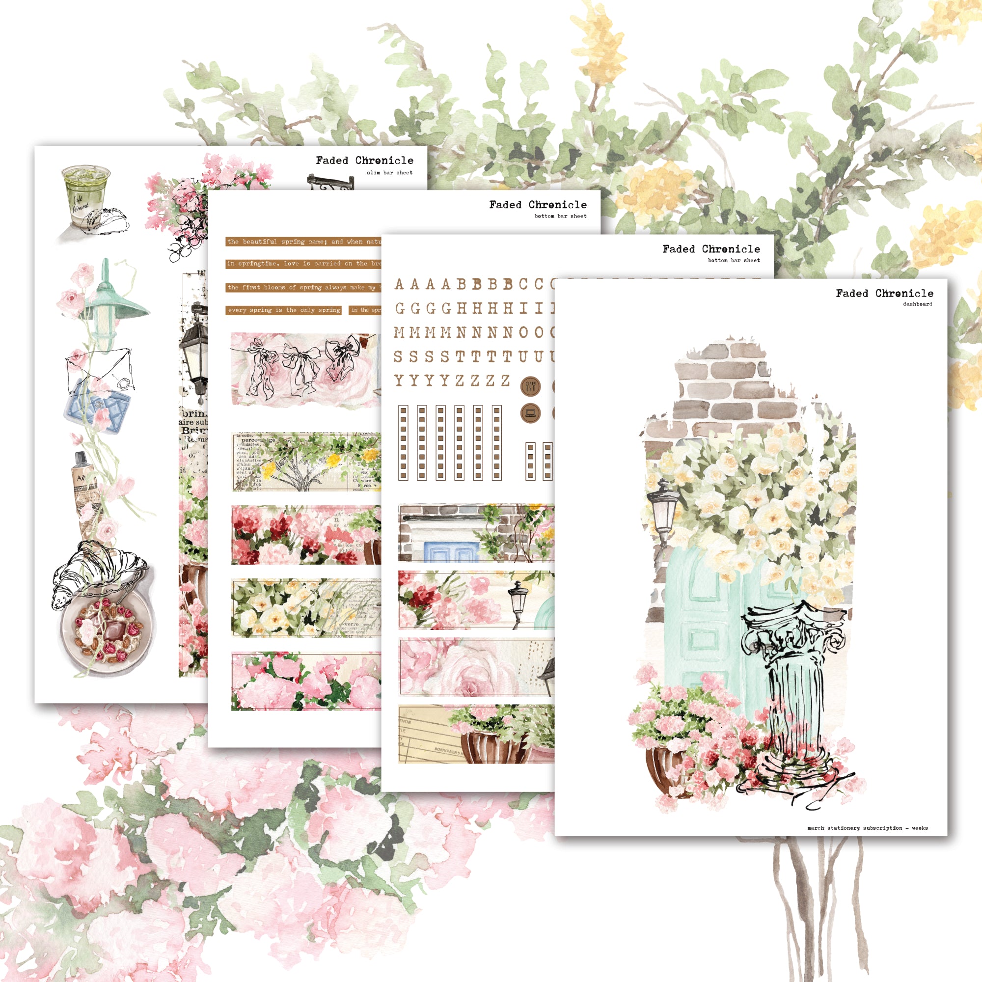 2026 March Stationery Kit Extra - Hobo weeks Kit