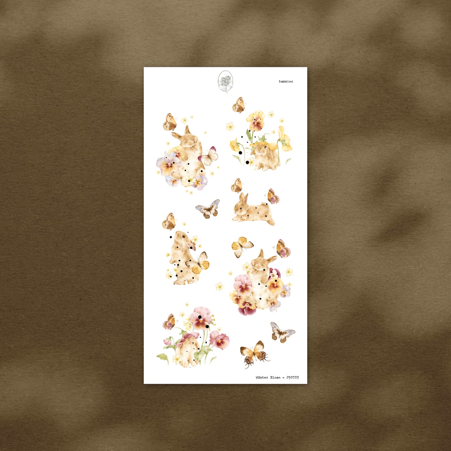 Winter Bloom - Large Icons Sheet (Gold Foil)