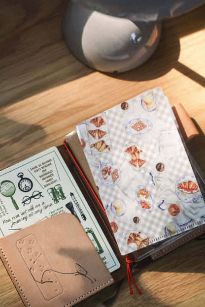 Passport Size Slow Breakfast File Folder