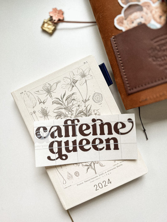 "Caffeine Queen" Vinyl sticker
