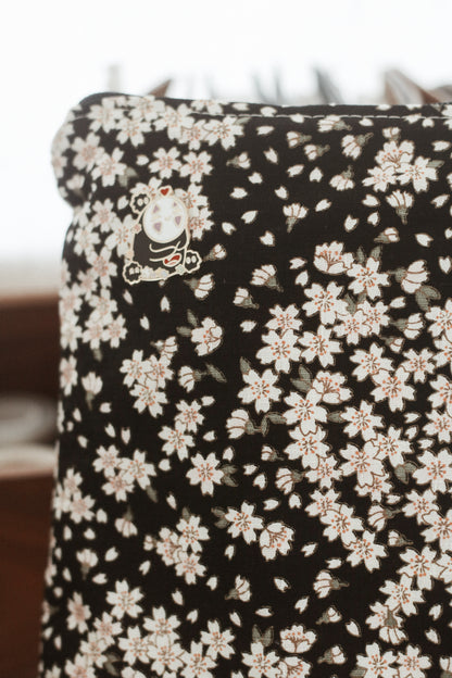 Late night cherry blossom planner pouch