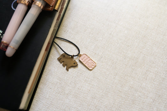 Words of the day enamel planner tag