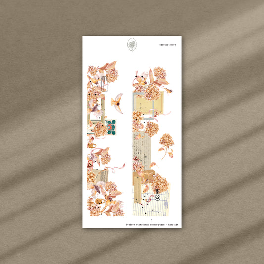 October Stationery Kit Extra - Sidebar (Rose Gold Foil)