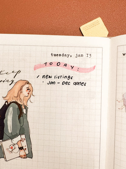 2026 Dates Sticker Individual Sheet