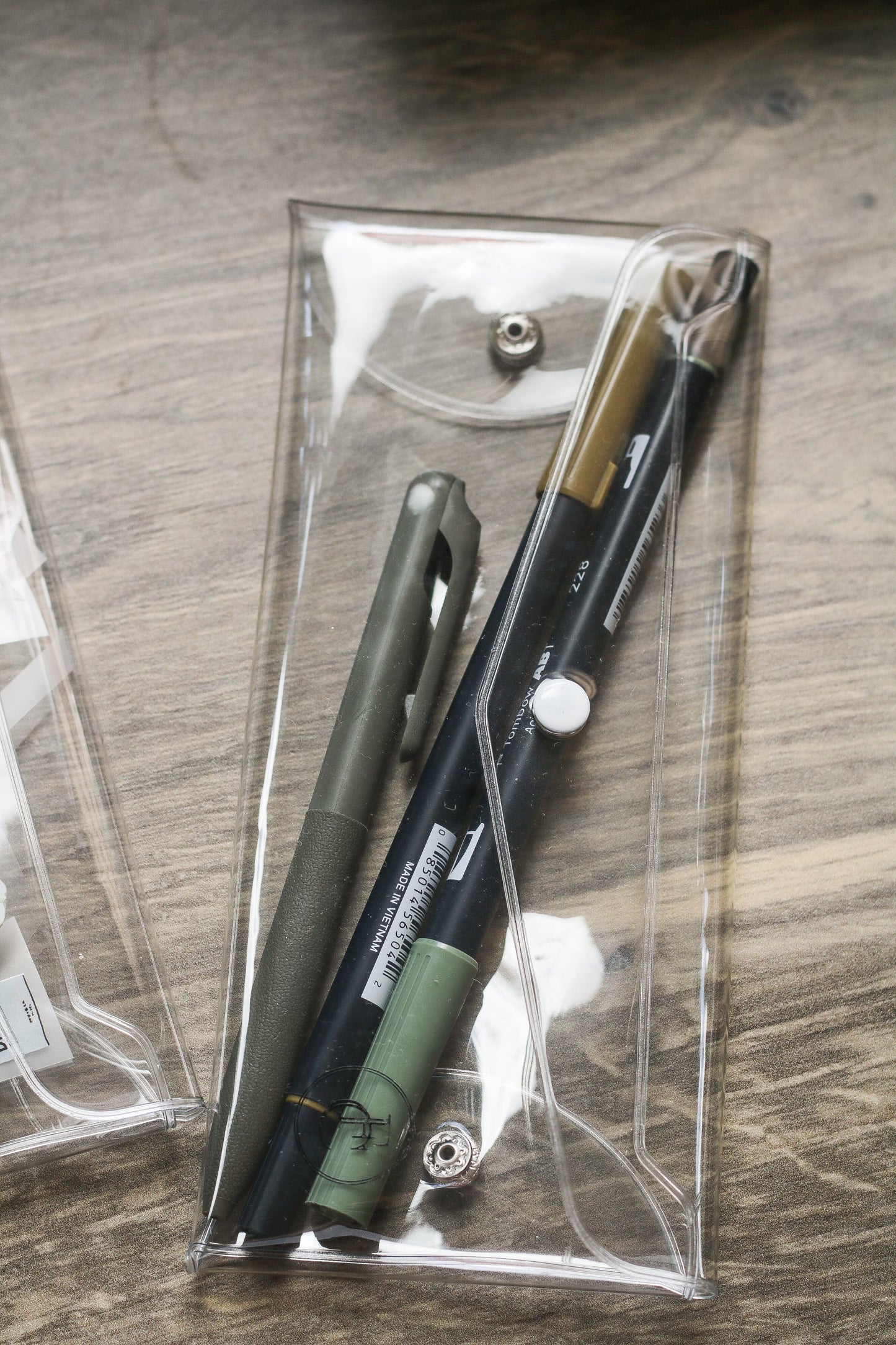 PVC clear pen case