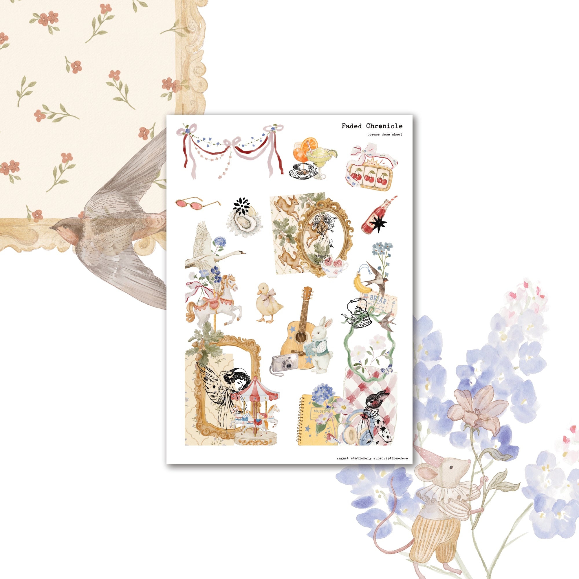 2026 August Kit Extra - Corner Deco Sheet