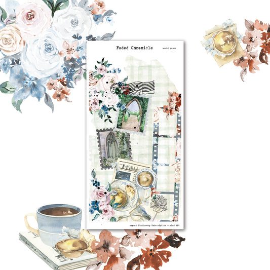August Stationery Kit Extra - Washi Paper (Gold Foil)
