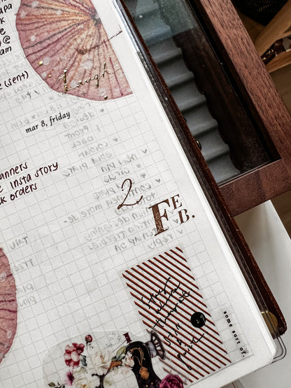 [7ULY] Monthly Wood Stamp Set