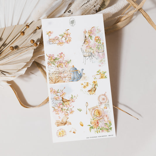 May Stationery Kit Extra - Corner Sheet (Rose gold foil)