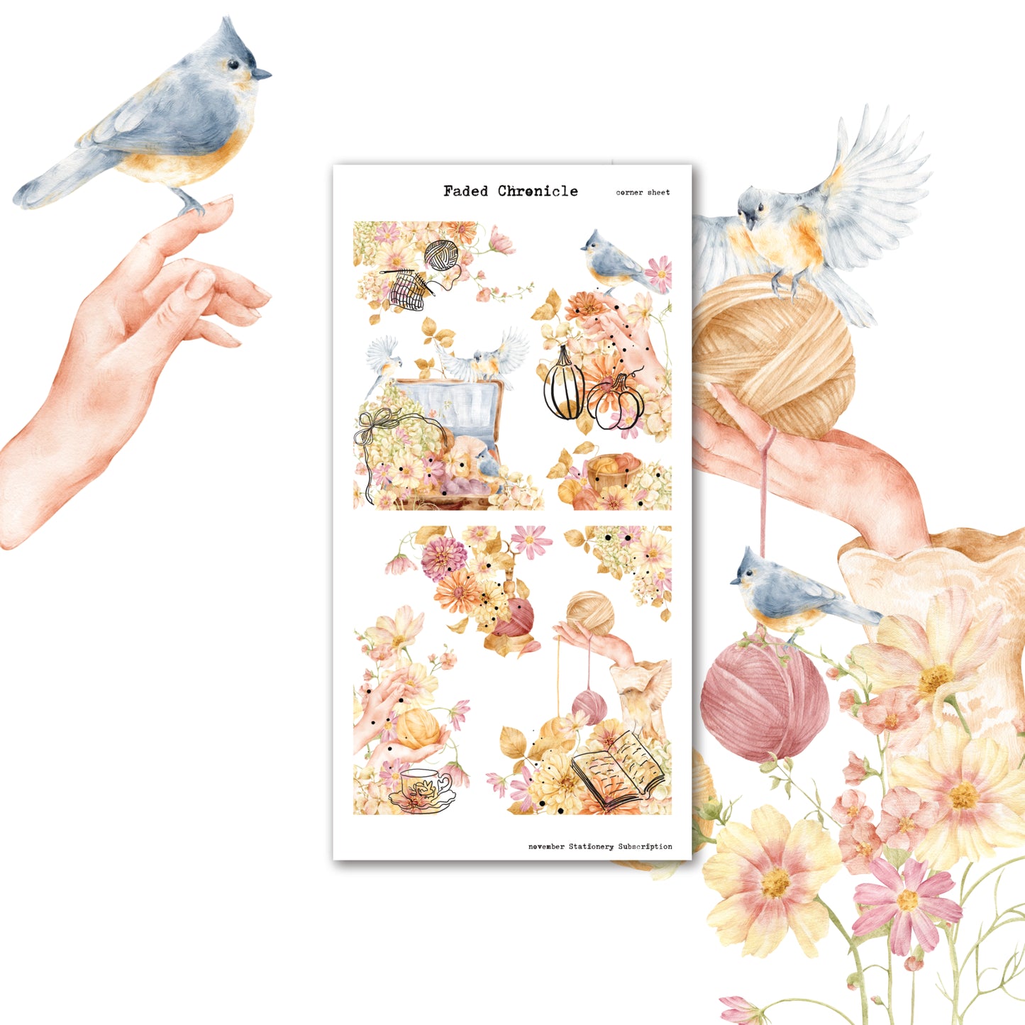 2025 November Stationery Kit Extra - Corner Sheet