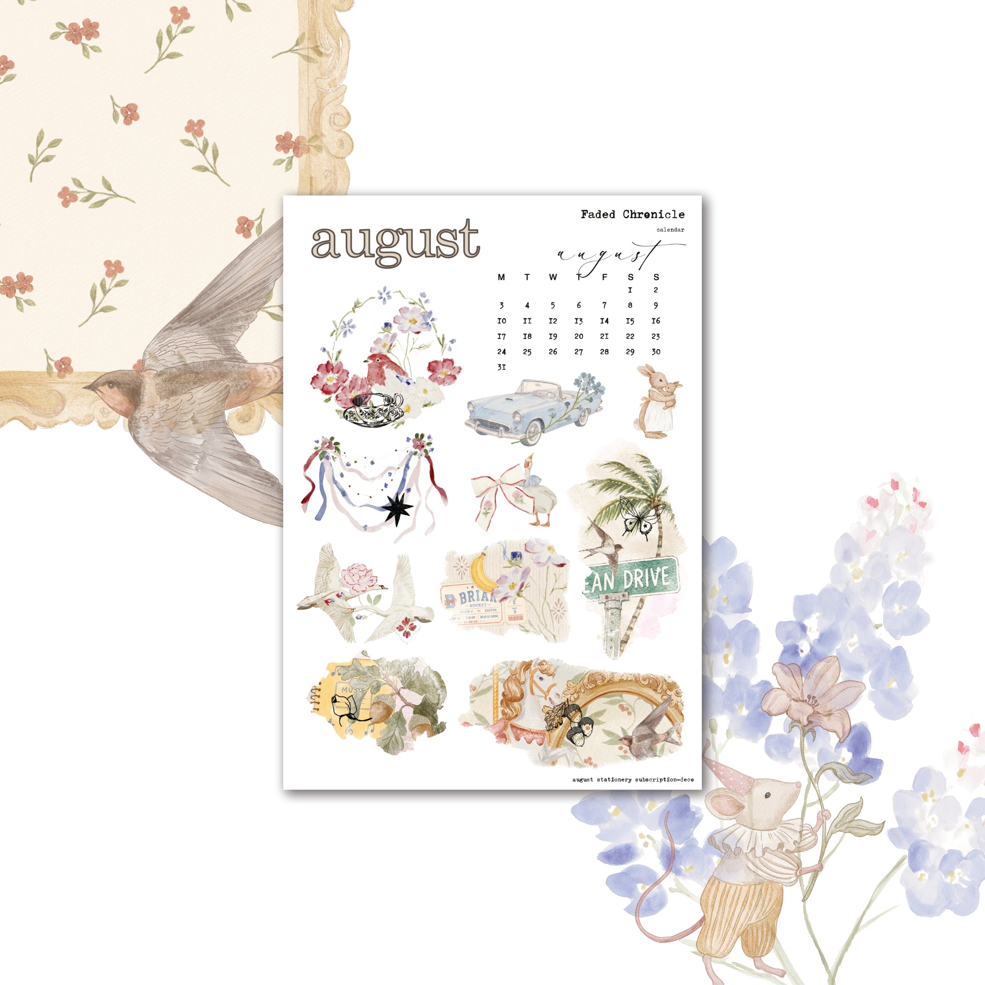 2026 August Kit Extra - Calendar