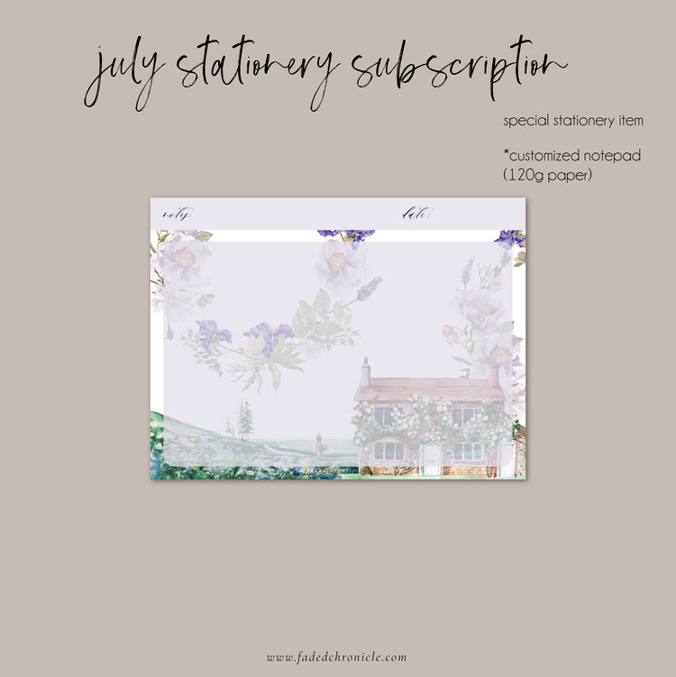 July Stationery Subscription Extras (Planner Kits)