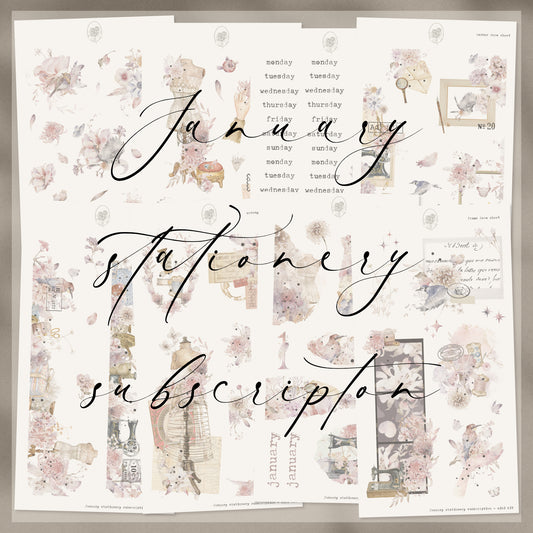 January Stationery Kit Extra - Hobonichi Weeks Kit