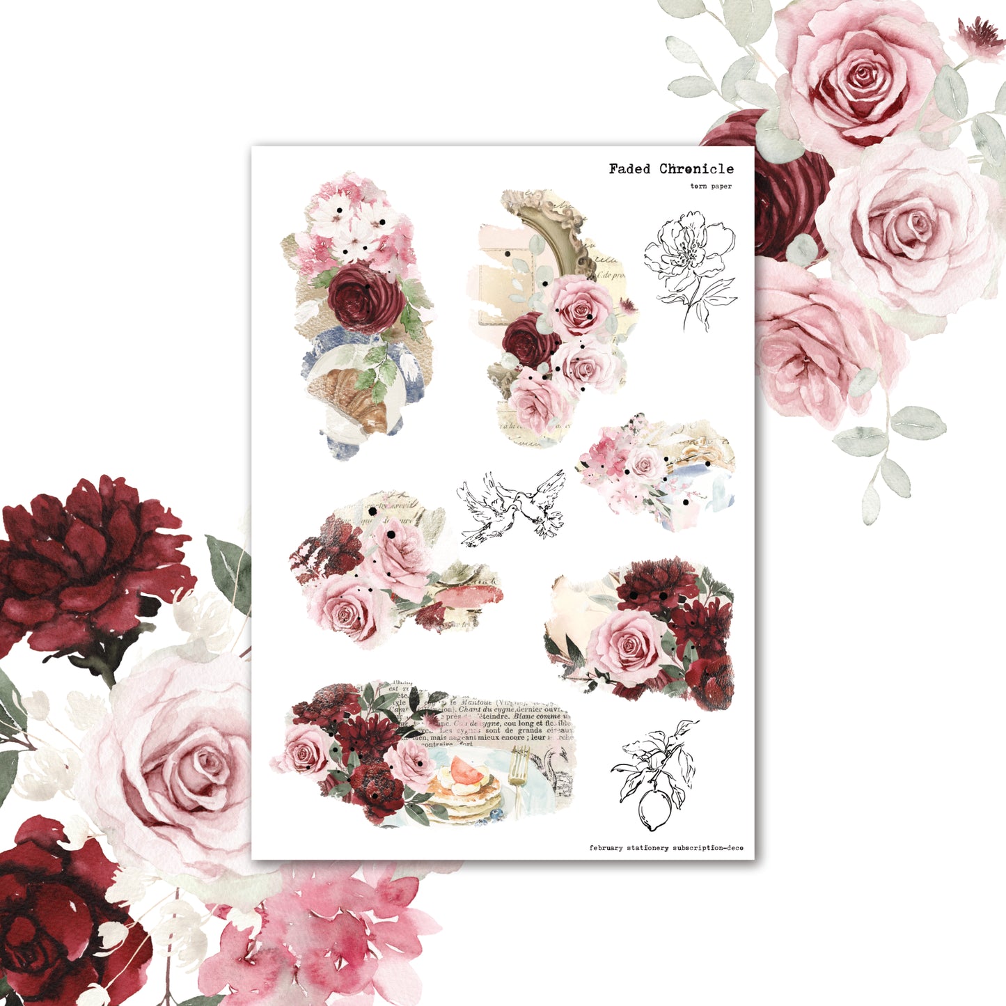 2026 February Kit Extra - Torn Paper