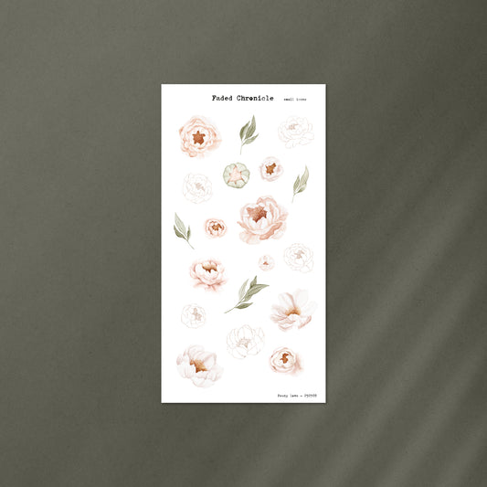 Flowers Bloom In A Spring Garden - Peony (Gold Foil)