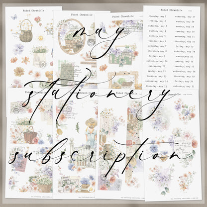 2025 May Stationery Kit Extra - Hobo Weeks Kit