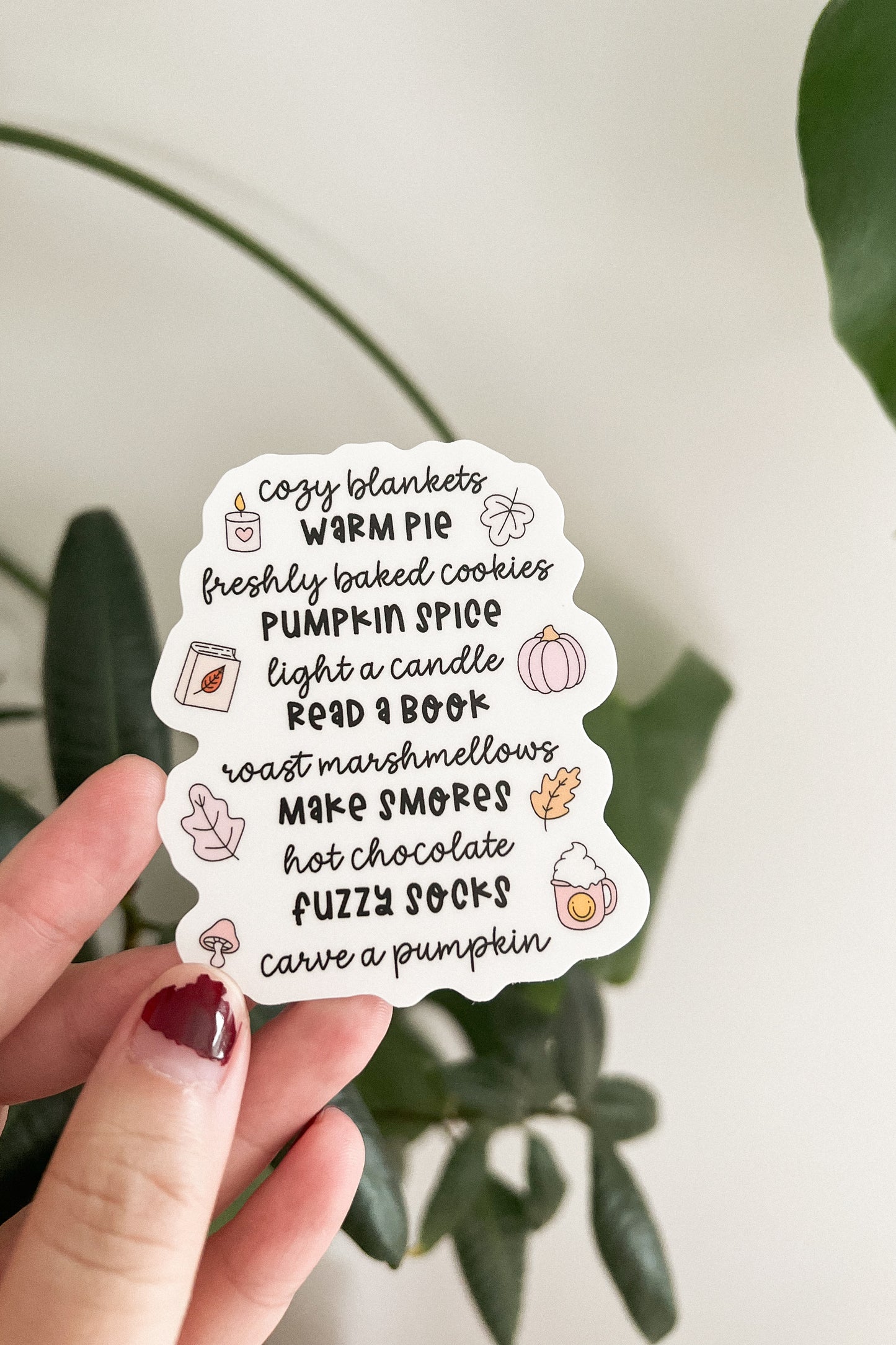 Waterproof Die Cut - Fall Bucket List