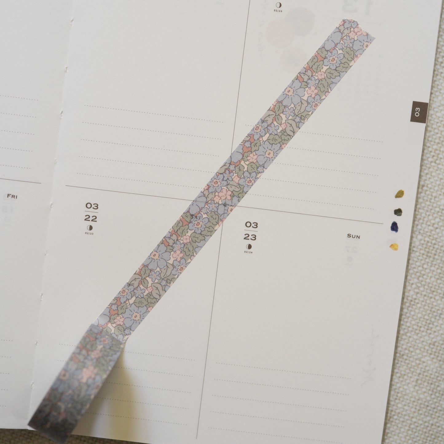Tiny joy - lake blue washi tape 15mm