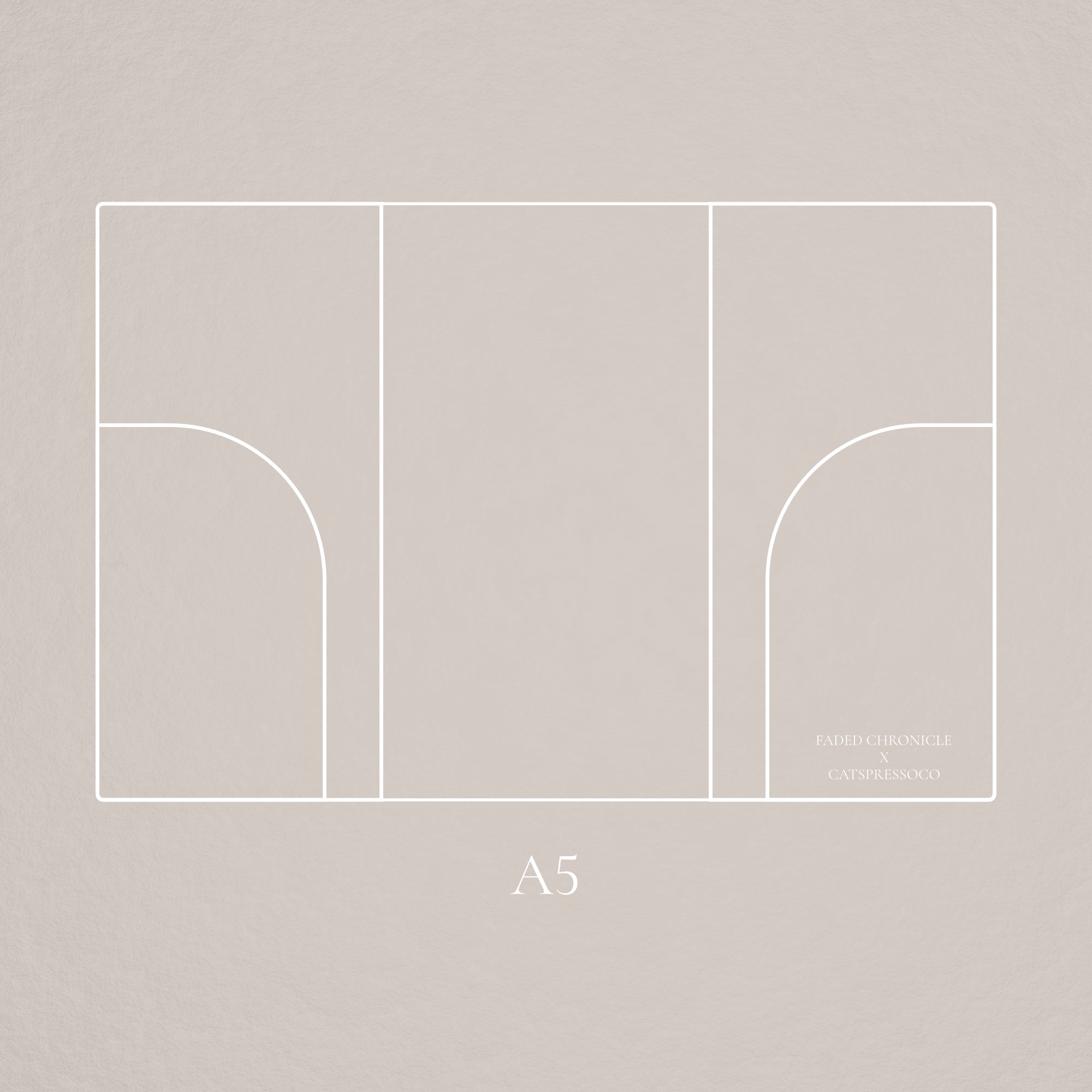 (PREORDER) Faded Chronicle X CatspressoCo - A5 Clear PVC Cover