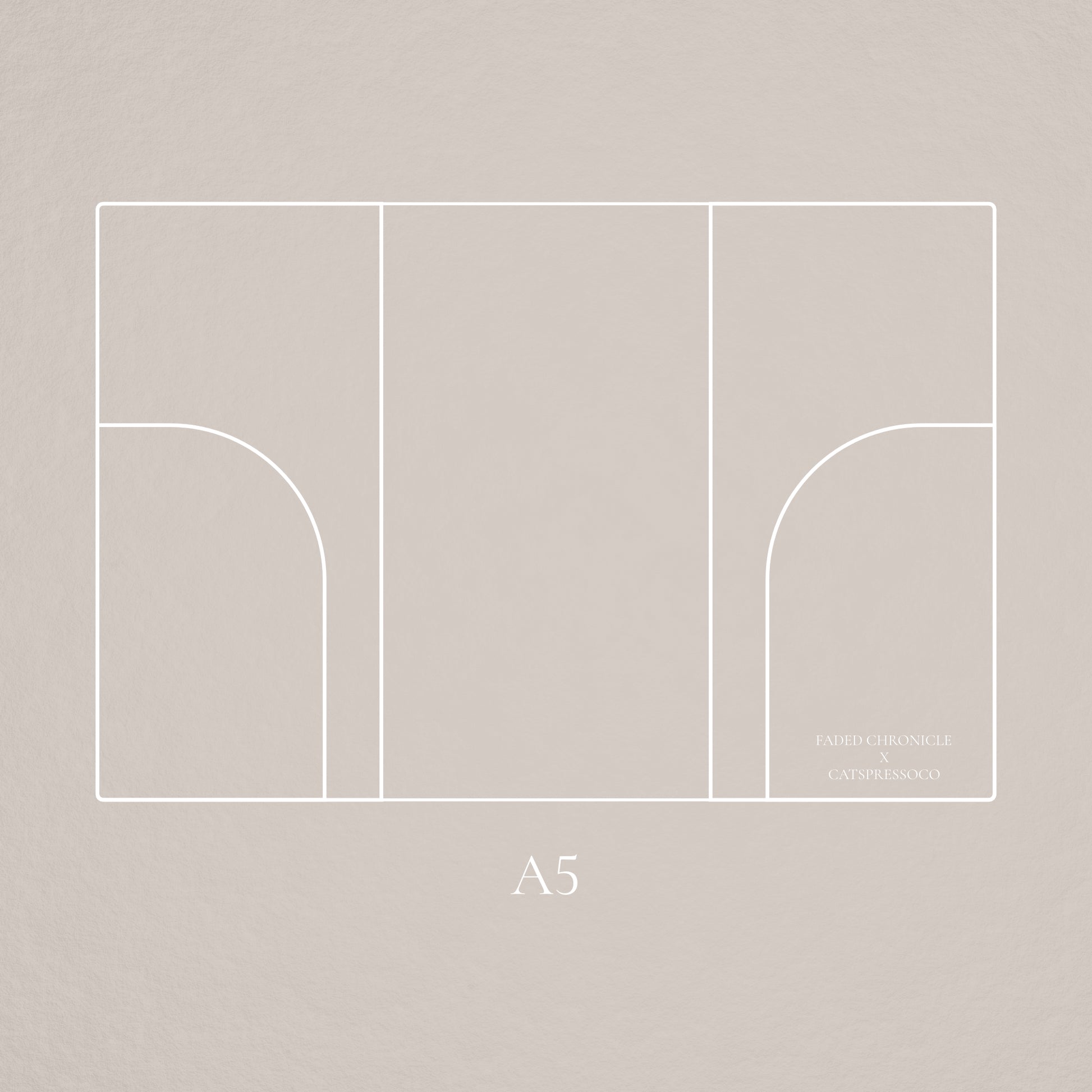 Faded Chronicle x CatspressoCo - A5 Clear PVC Cover