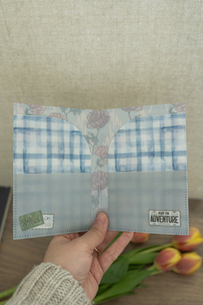 Hand-drawn Flower File Folder - A6 Size