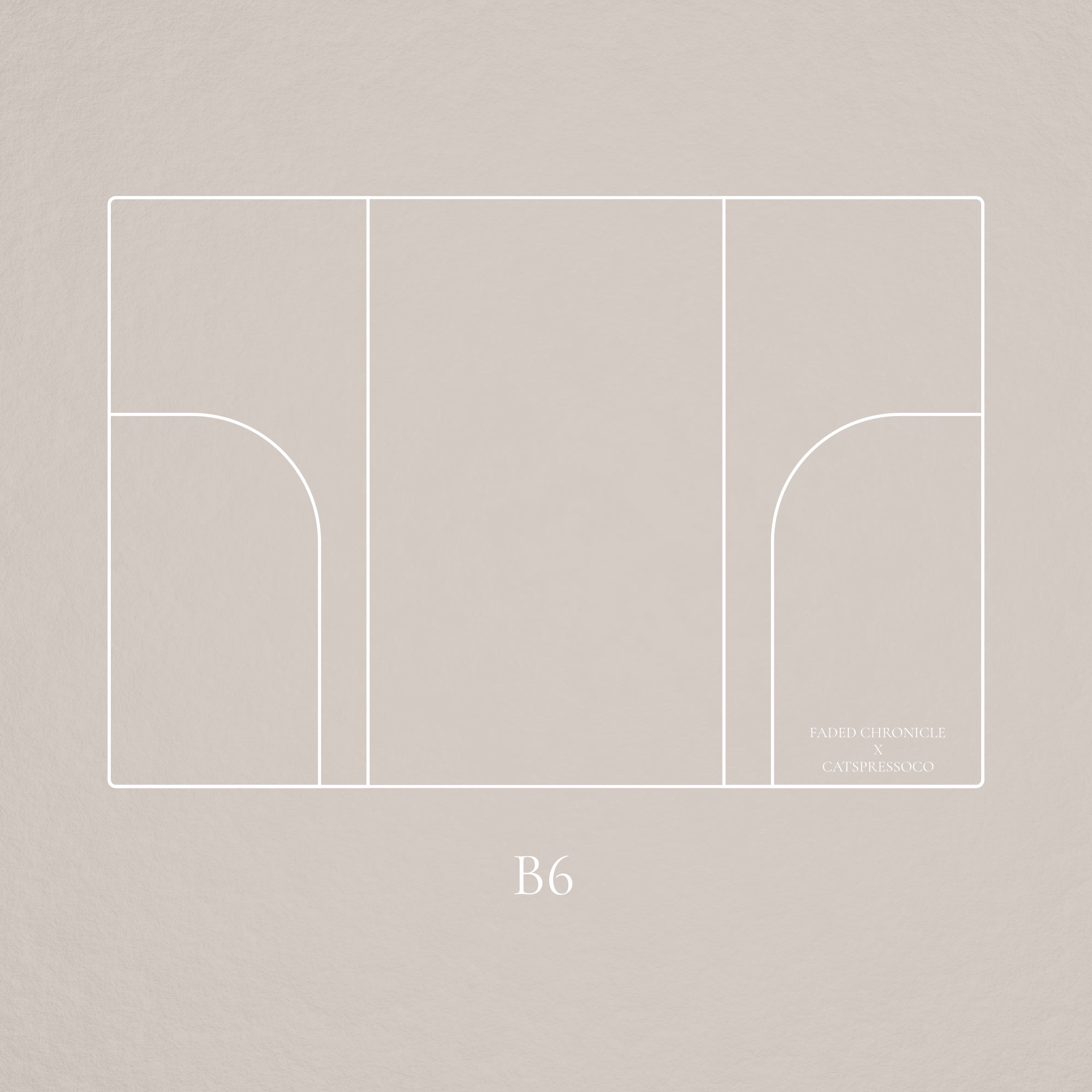 (PREORDER) Faded Chronicle X CatspressoCo - B6 Clear PVC Cover