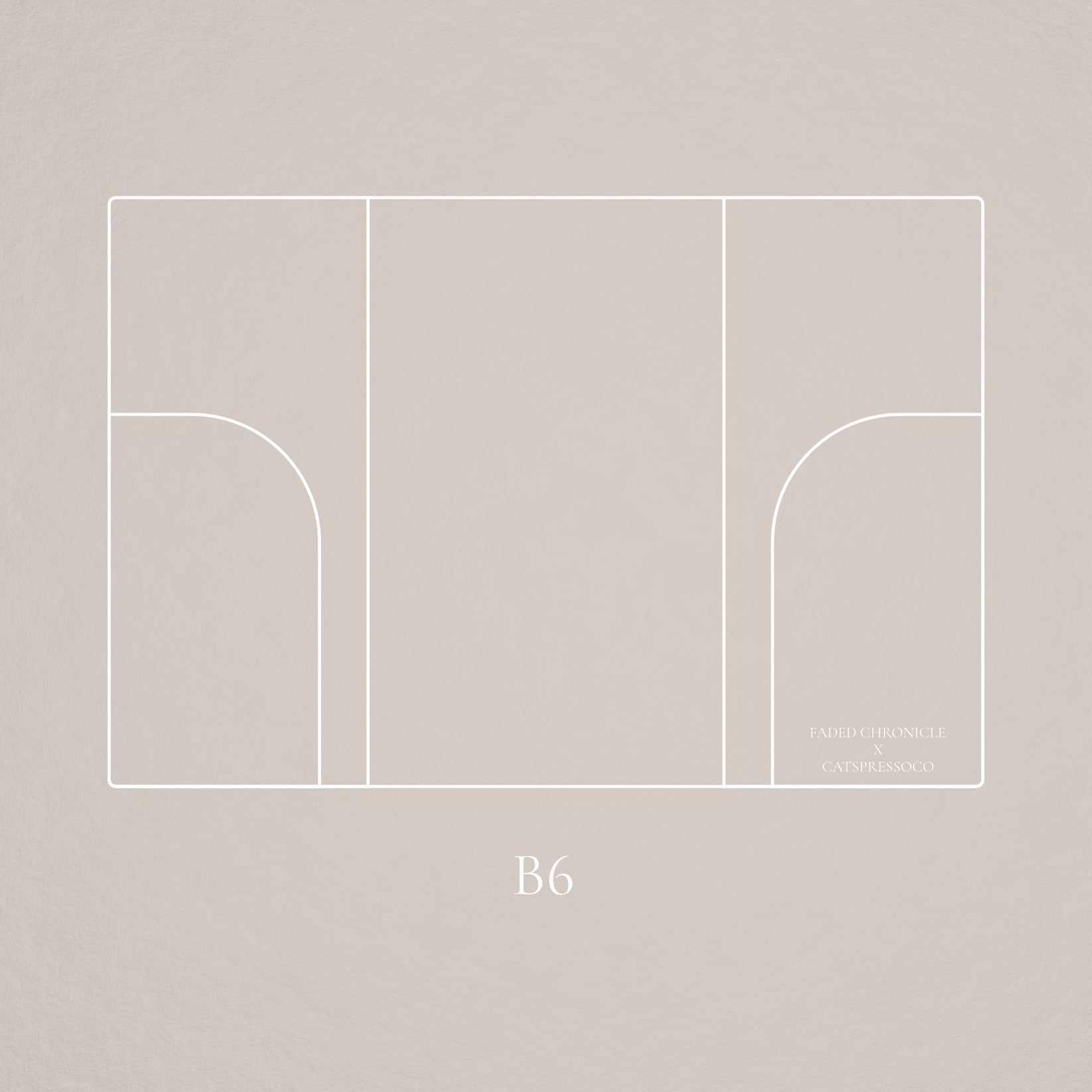 Faded Chronicle x CatspressoCo - B6 Clear PVC Cover
