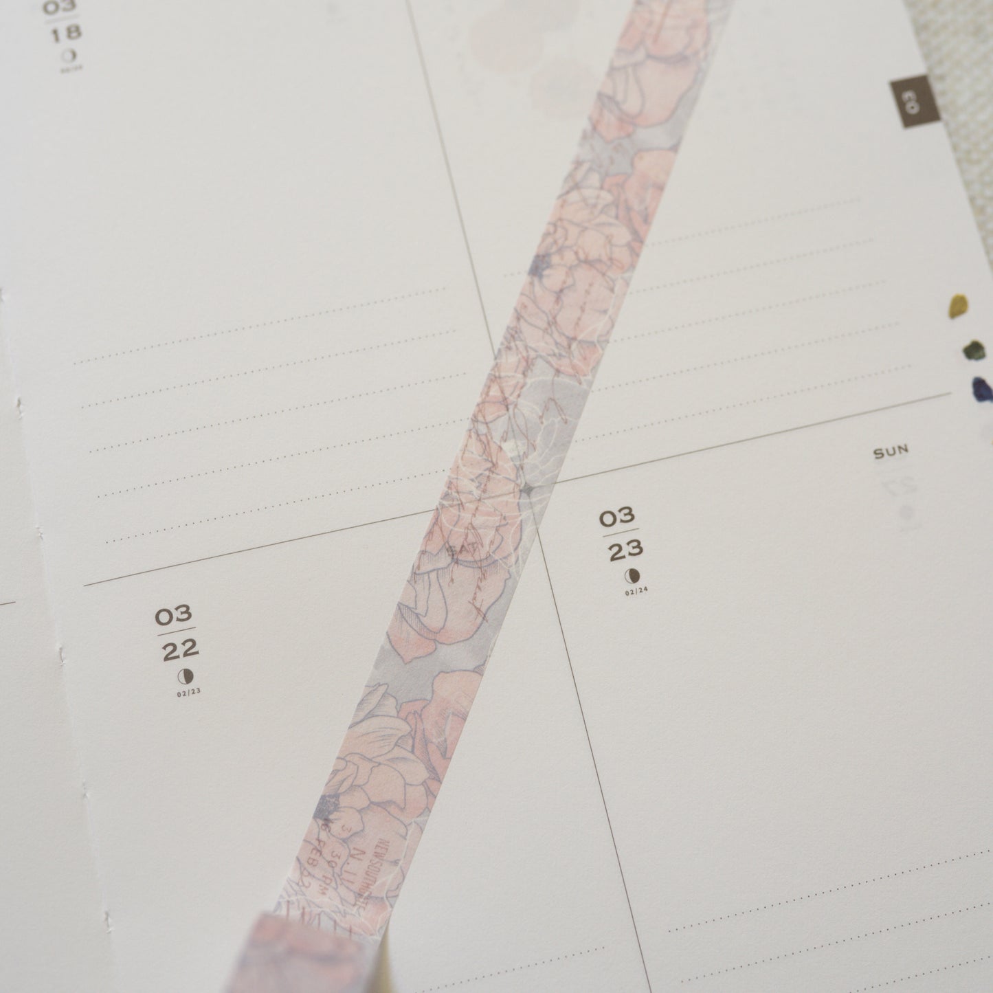 Tiny joy - romantic flowers washi tape 15mm