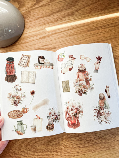 Fall Boho A6 sticker releasing book