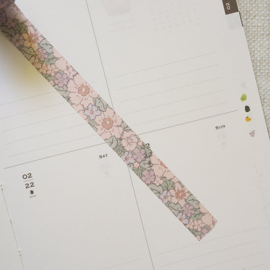 Tiny joy - summer flowers washi tape 15mm