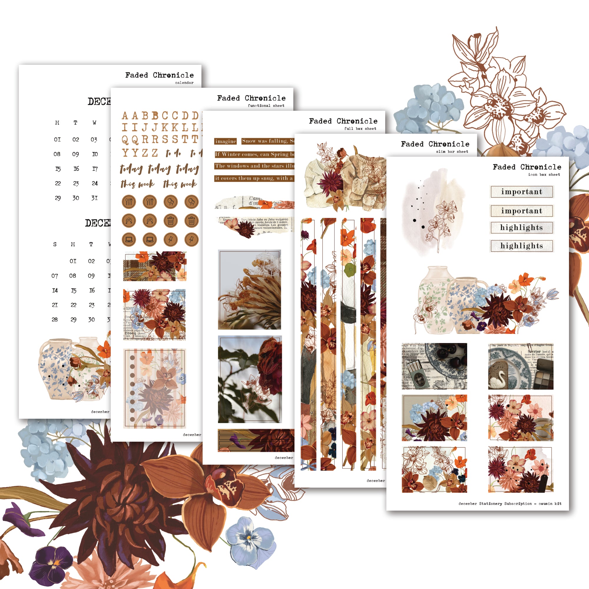 2025 December Stationery Kit Extra - Deluxe Kit