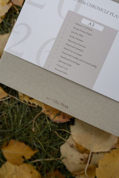 2026 Chronicle Planner - A5 FULL YEAR