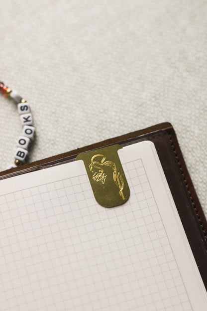 Set of 3 Botanical Brass page markers