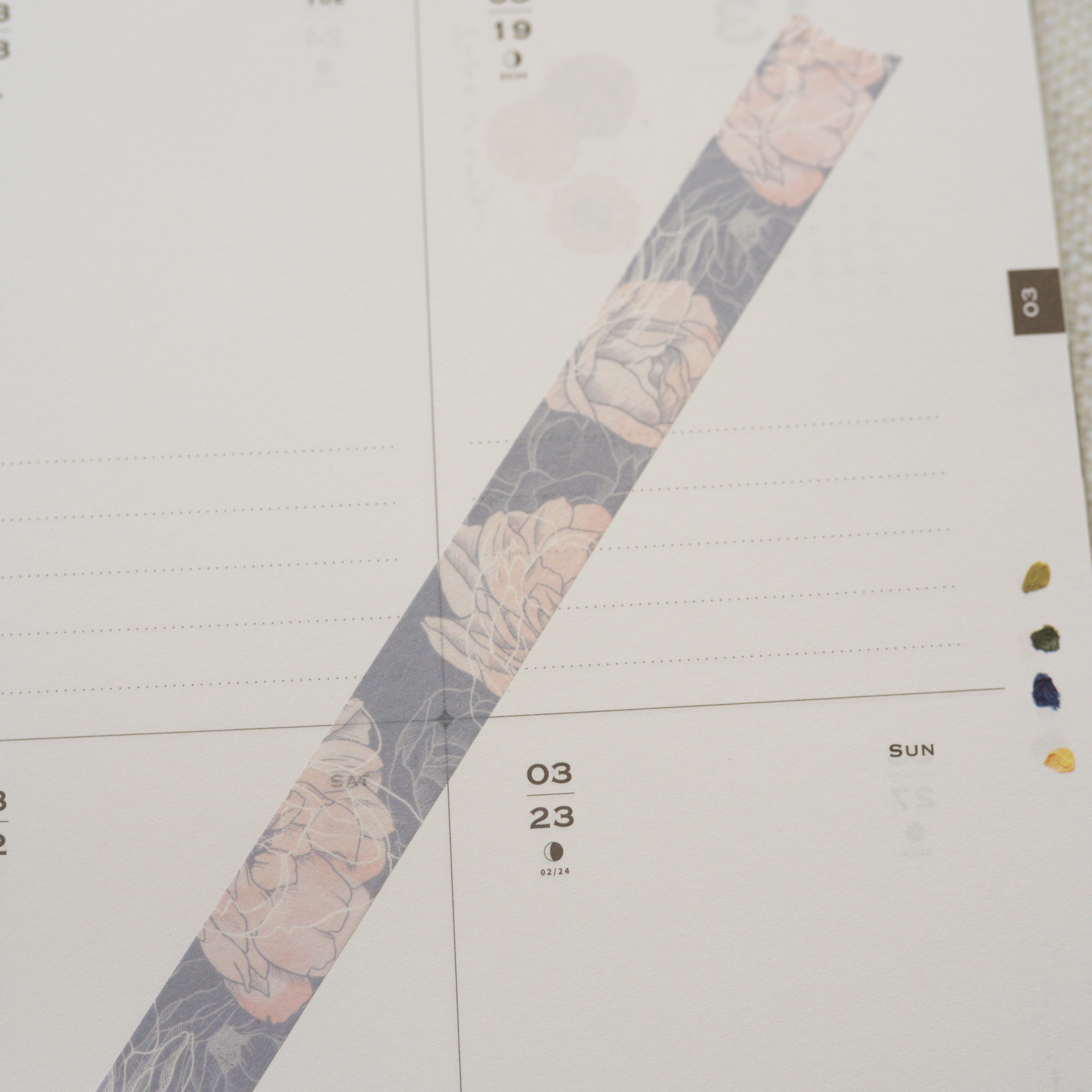 Tiny joy - elegant flowers washi tape 15mm