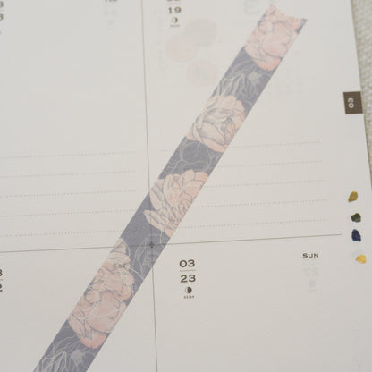 Tiny joy - elegant flowers washi tape 15mm
