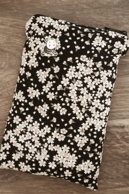 Late night cherry blossom planner pouch