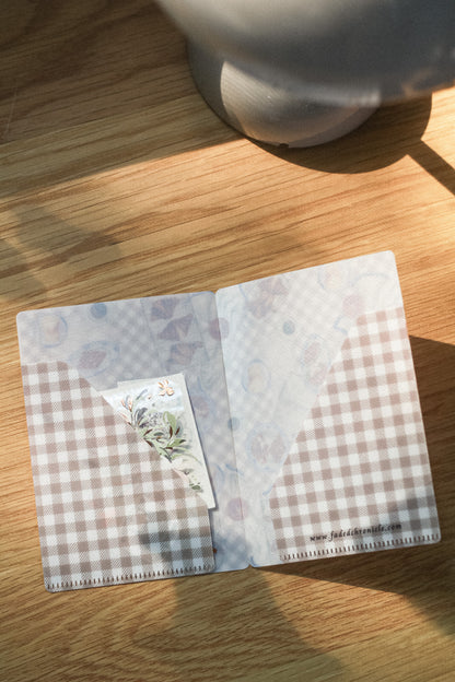 Passport Size Slow Breakfast File Folder