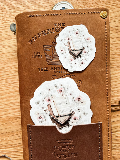 Vinyl Die Cut Sticker - Book Enthusiast