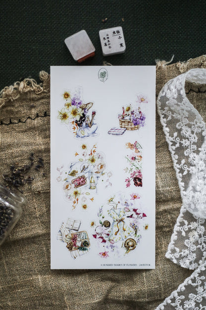 A Hundred Shades Of Flowers - Large Arrangements (Rose Gold Foil)