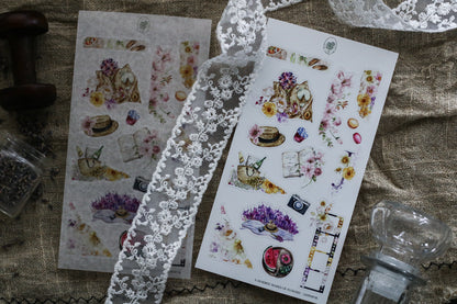 A Hundred Shades Of Flowers - Journal Kit Deco Sheet (Rose Gold Foil)