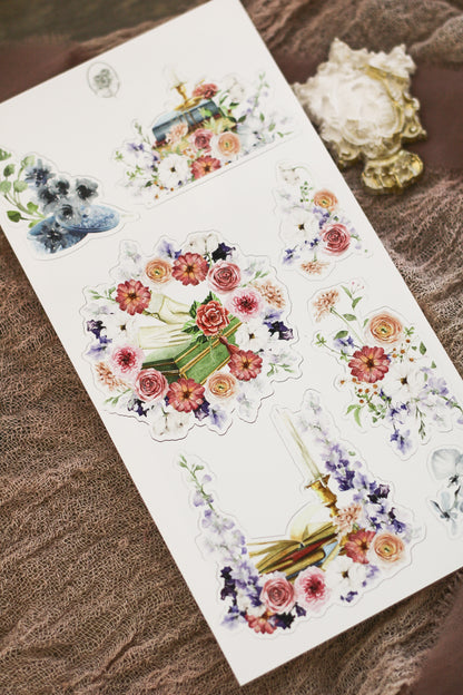 calm blossom - large floral deco sheet