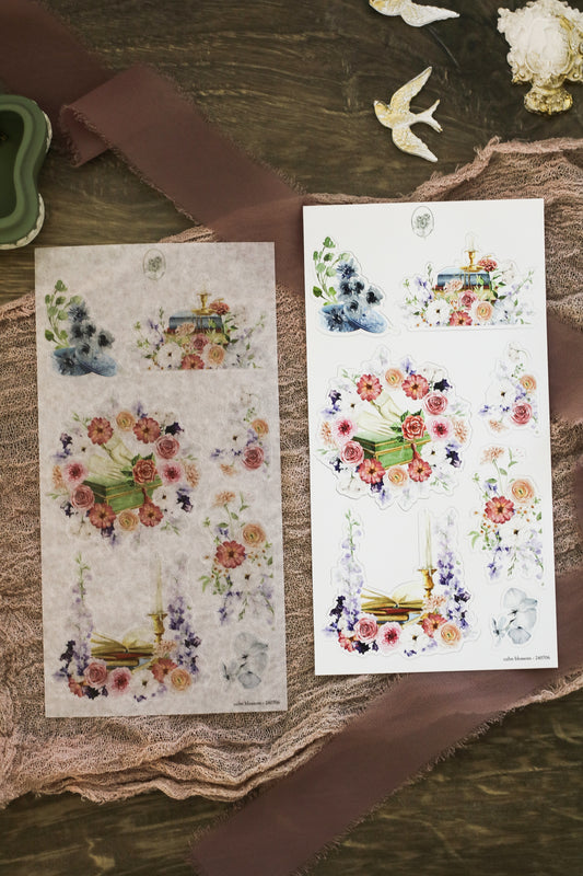 calm blossom - large floral deco sheet