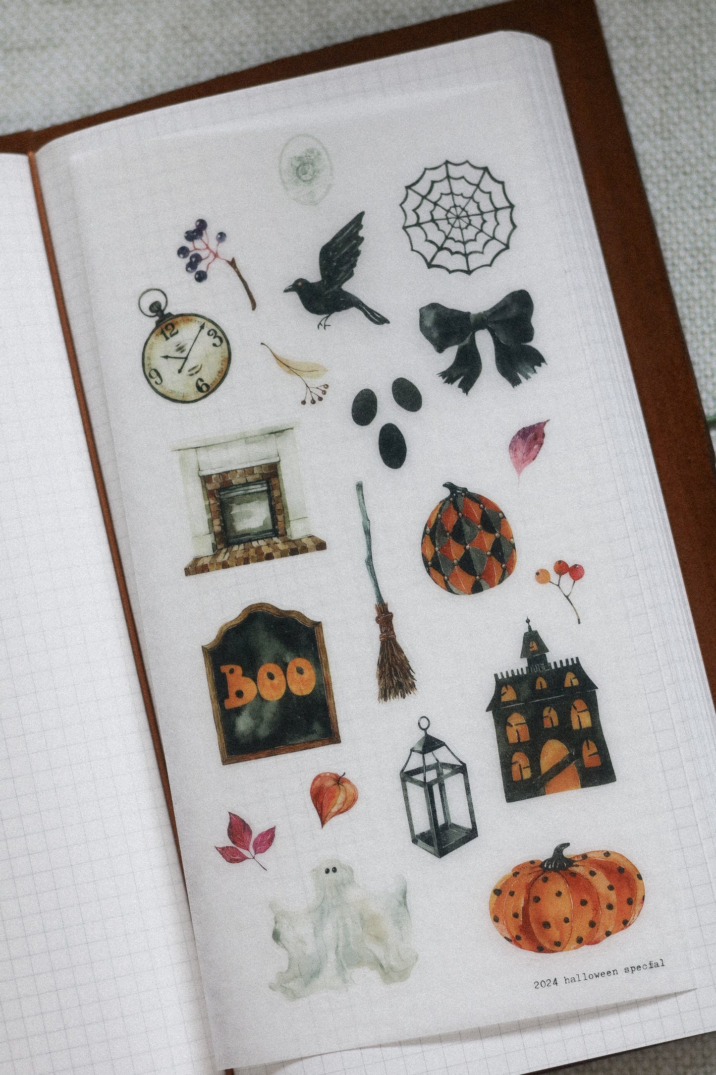 Halloween Special sticker sheet - spooky small icons