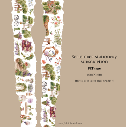 September Stationery Kit Extra - Full Kit (Mini kit + Planner Sticker Kit)