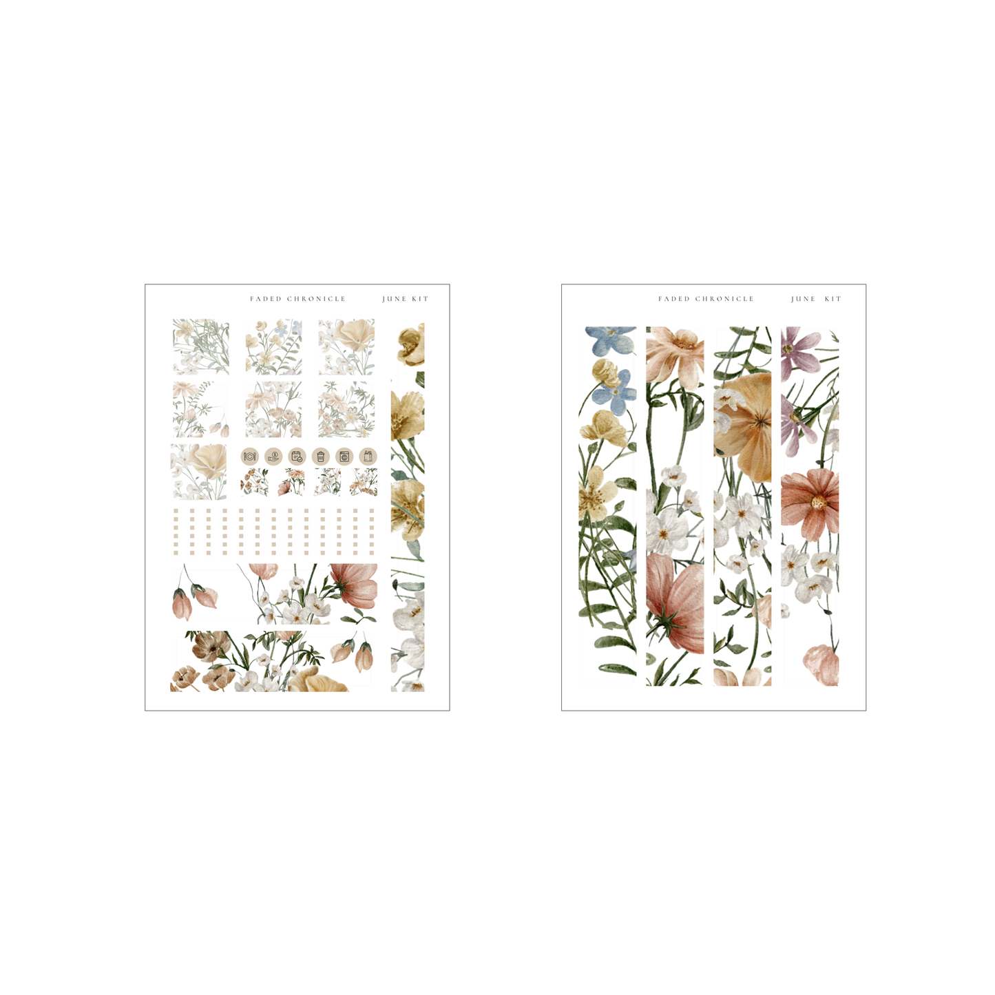 June Stationery Kit Extra (Weeks Sticker Set)