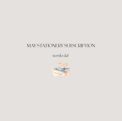May Stationery Kit Extra - Hobonichi Weeks Kit