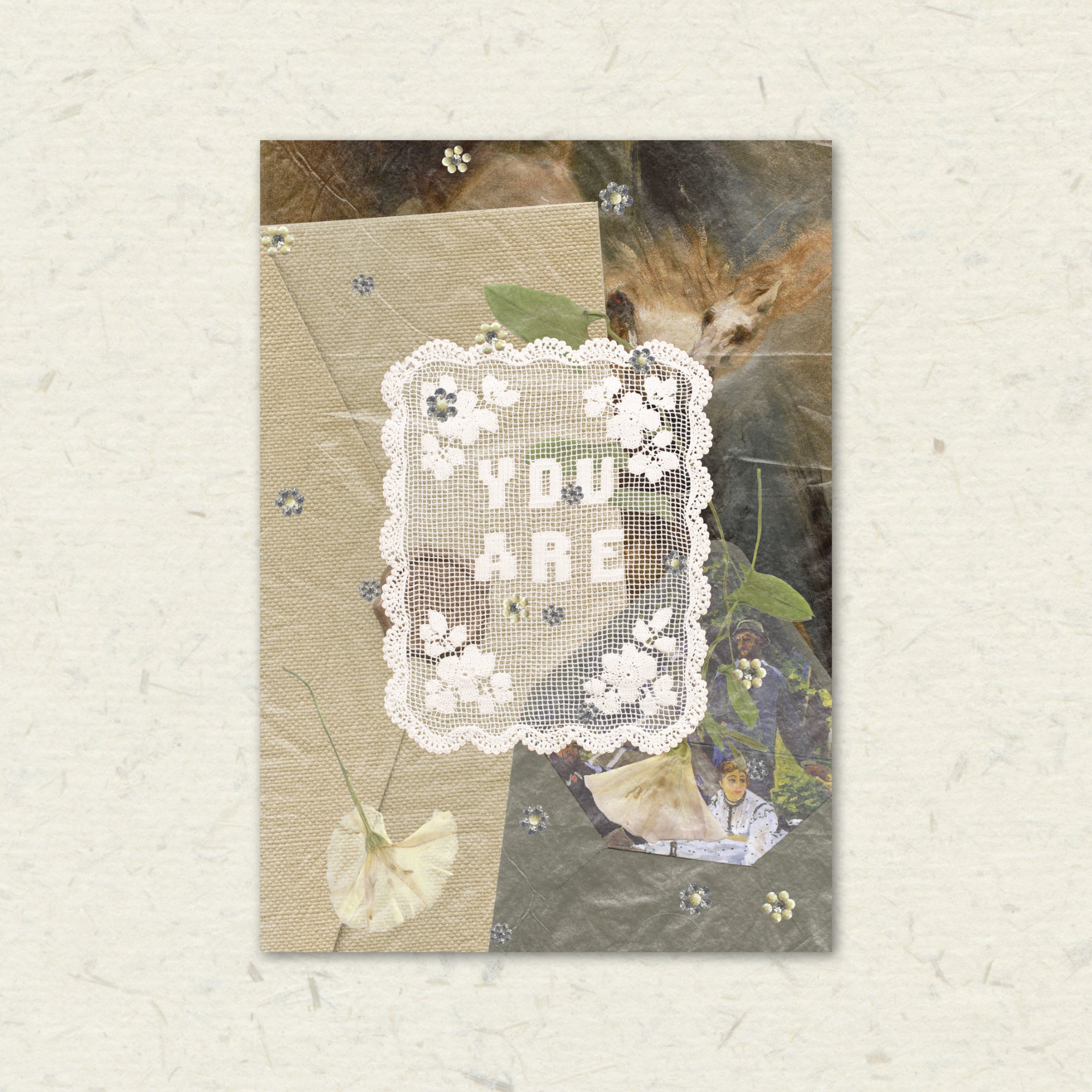 Vintage lace Writing Board - A5