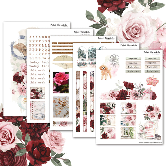 2026 February Stationery Kit Extra - Planner Stickers