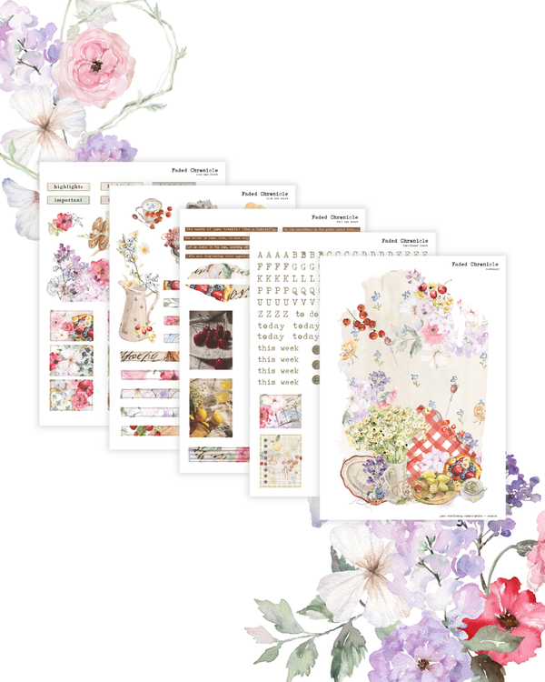 2026 June Stationery Kit Extra - Planner Stickers