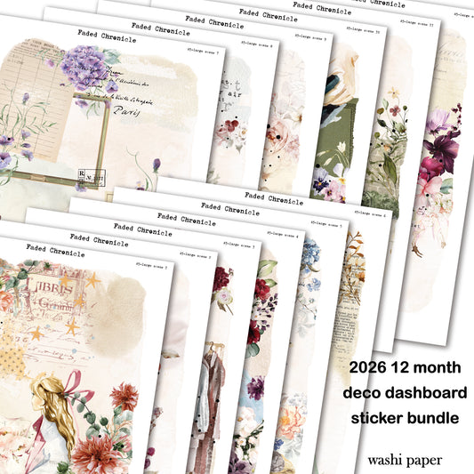 2026 Deco Dashboard Sticker Bundle - A5